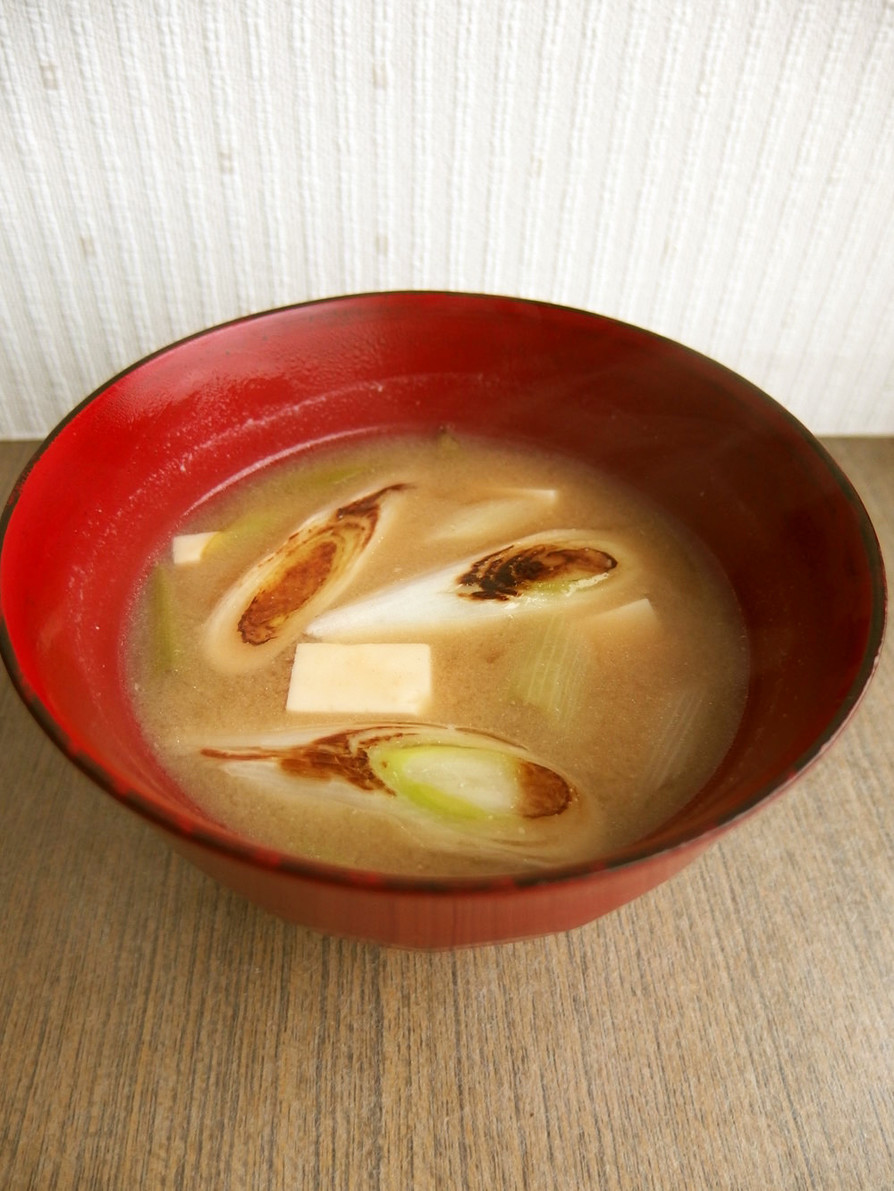焼き葱と豆腐のコク旨お味噌汁＊の画像