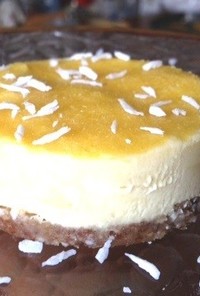オレンジのホワイトチョコローフードケーキ