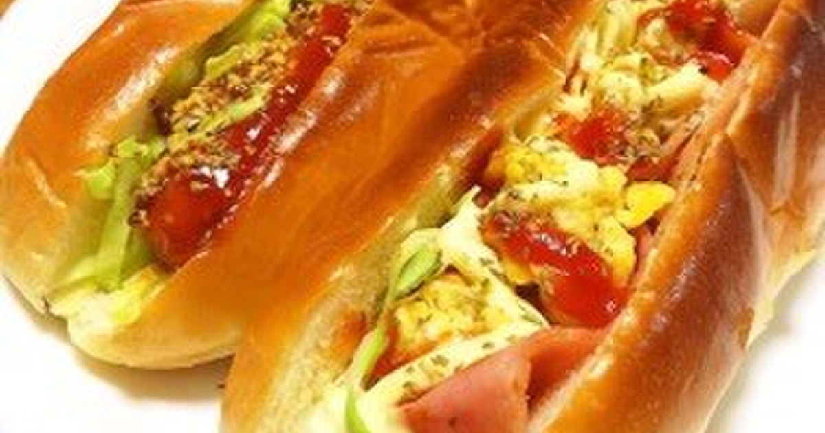 ベーコンエッグ&プレーンホットドッグ by ゆかりん☆・v・☆ 【クックパッド】 簡単おいしいみんなのレシピが369万品