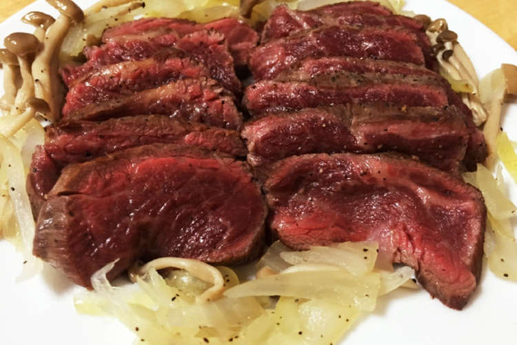 馬肉のミディアムレアステーキ レシピ 作り方 By ちぃたん クックパッド