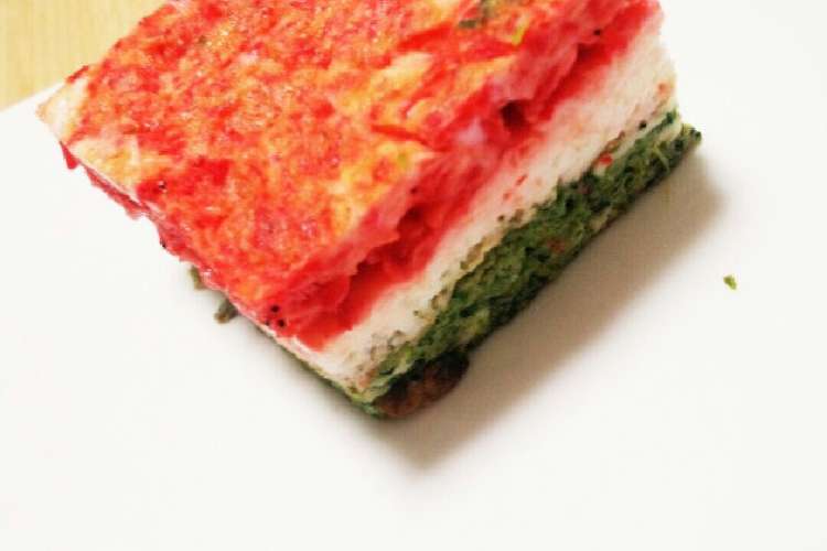 ひなまつりに ひし餅風三色玉子焼 レシピ 作り方 By とと郎 クックパッド 簡単おいしいみんなのレシピが365万品