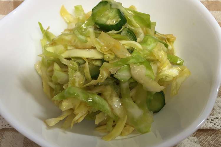 キャベツとキュウリのさっぱり中華風サラダ レシピ 作り方 By みおまま クックパッド 簡単おいしいみんなのレシピが352万品