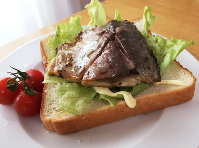 鯖のオープンサンドイッチ♡の写真