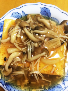 きのこソースで豆腐ステーキ♪