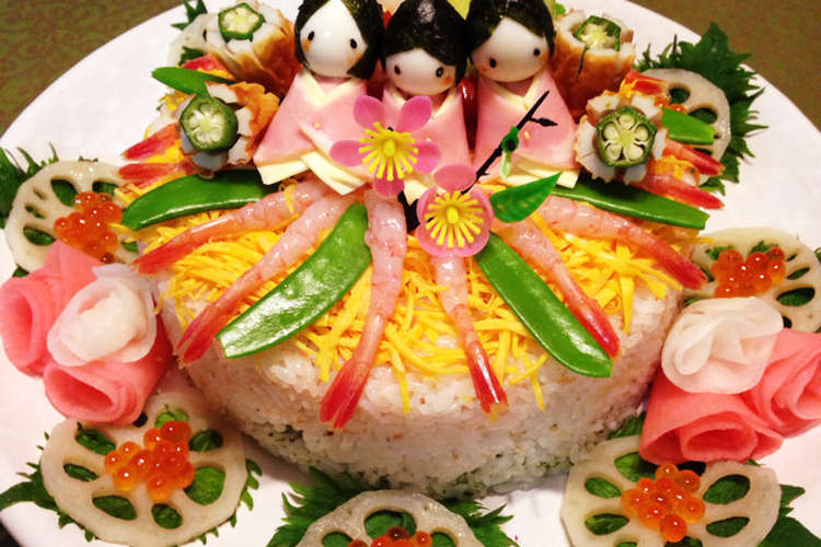 ひな祭りのちらし寿司ケーキ レシピ 作り方 By Tableforus クックパッド