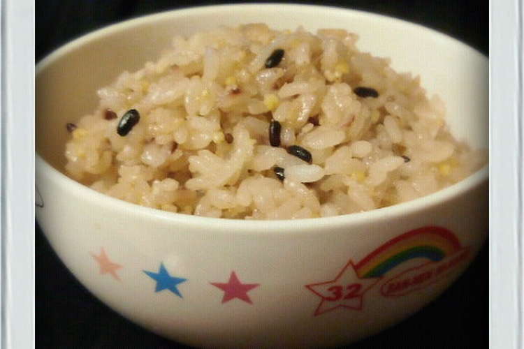 餅 雑穀米 醤油おこわ簡単新潟お赤飯昼 レシピ 作り方 By あお３１５０ クックパッド