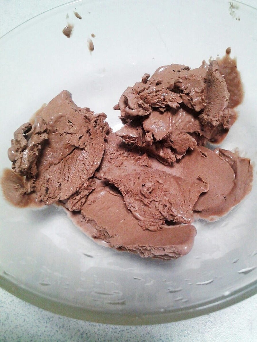 余ったホイップクリームdeチョコアイスの画像