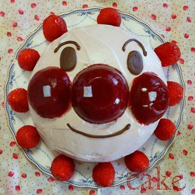 アンパンマンの立体ケーキ