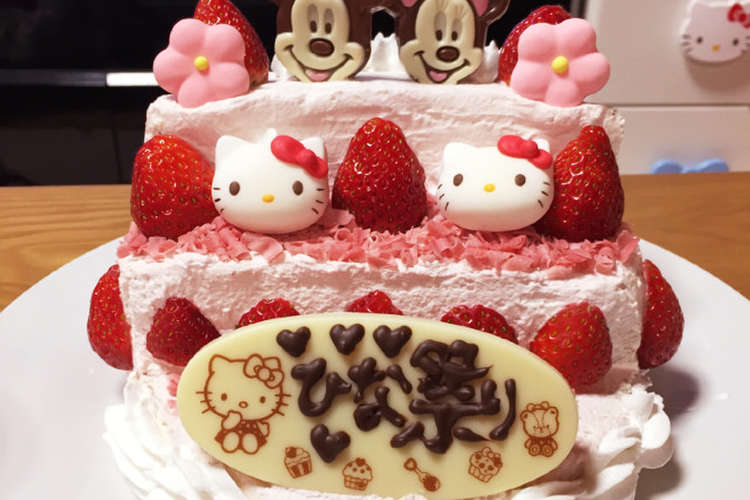 簡単 手抜き可愛い ひな壇ケーキ レシピ 作り方 By Warabieli クックパッド