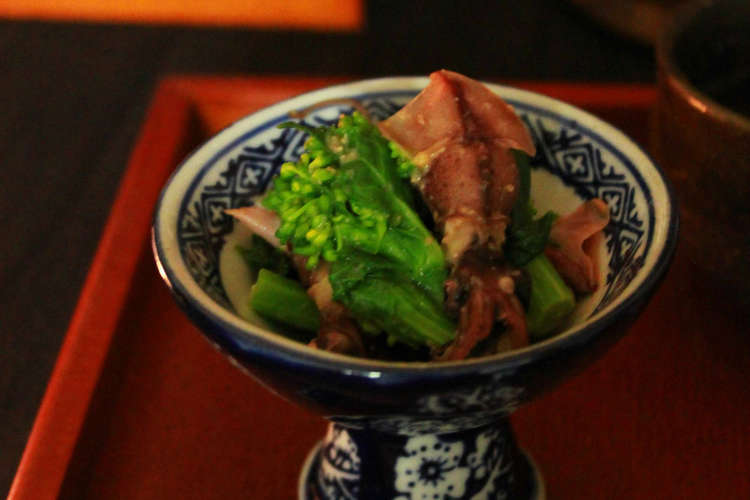 おつまみに菜の花とホタルイカの酢味噌和え レシピ 作り方 By Mintの台所 クックパッド 簡単おいしいみんなのレシピが370万品