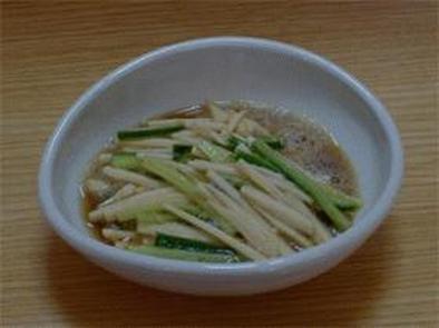 大和芋ときゅうりの酢の物の写真