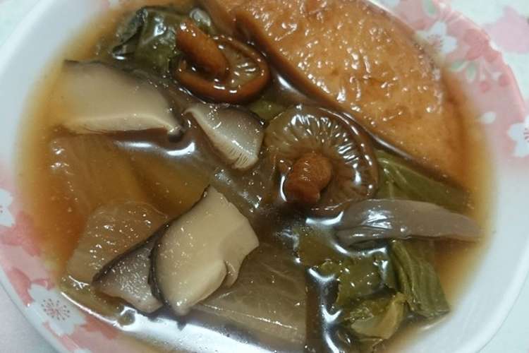 からし菜 4種きのこ はんぺん等スゴ旨煮 レシピ 作り方 By 福井のおじじ クックパッド