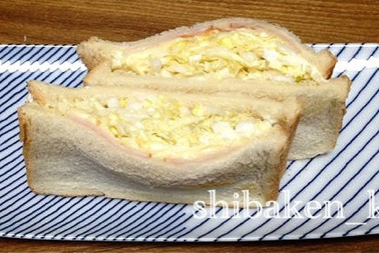 簡単ハムチーズ白菜 トーストサンドイッチ レシピ 作り方 By 柴犬カール クックパッド