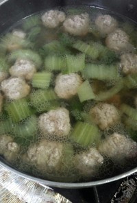 春雨と肉団子の中華スープ