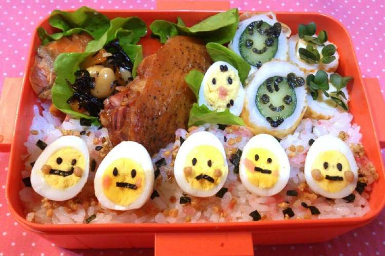 簡単キャラ弁 うずらたまごさん弁当 レシピ 作り方 By Rinrin8 クックパッド
