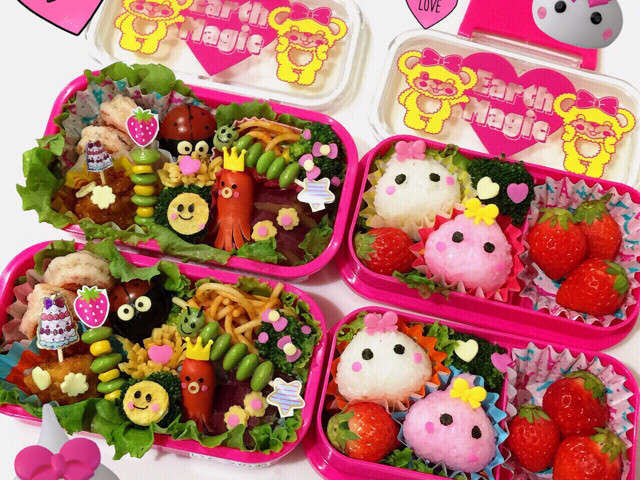 ほっぺ キャラ弁 おかず 春のお弁当 レシピ・作り方 by 3姉妹ママ♡mic ...