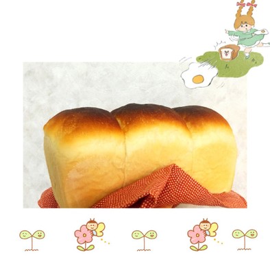 ホエー消費☆手ごねハチミツ食パンの写真
