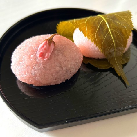 レンジで手軽に道明寺粉の桜餅