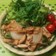 鶏胸肉と野菜の甘辛マヨ味噌炒め