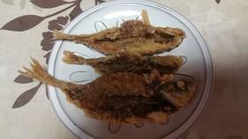 カルシウムを摂ろう!鯵の骨ごと唐揚げ