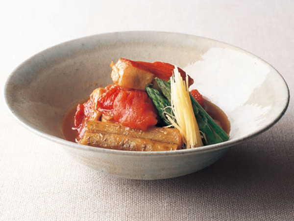 金目鯛とトマトのうま煮