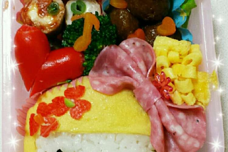 キラキラお目め女の子キャラ弁 レシピ 作り方 By 心愛のﾏﾏ クックパッド 簡単おいしいみんなのレシピが370万品