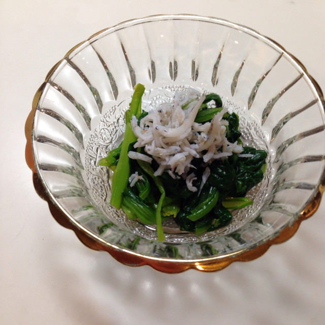 小松菜のおひたしバリエーションの画像