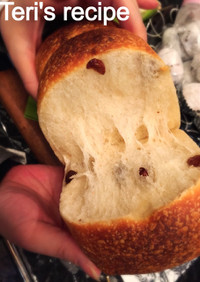 自家製天然酵母のレーズン食パン