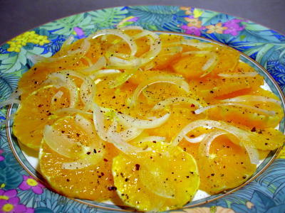 シチリアの定番　オレンジのサラダの画像