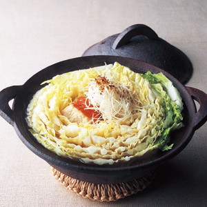金目鯛と白菜のぼたん鍋
