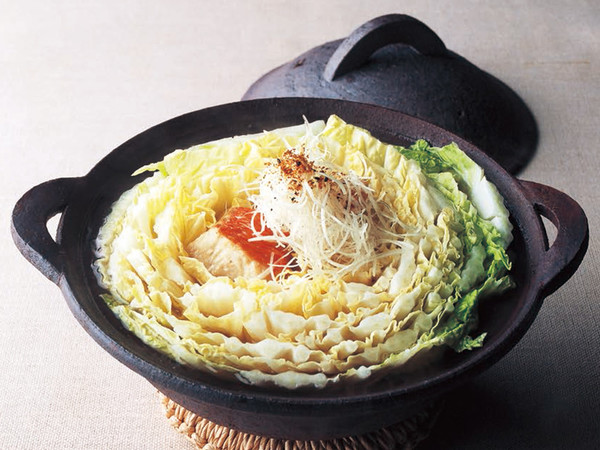 金目鯛と白菜のぼたん鍋