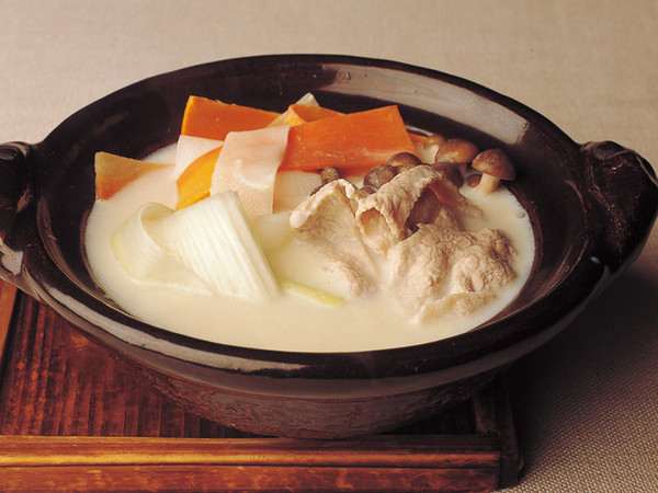 豚肉の豆乳鍋