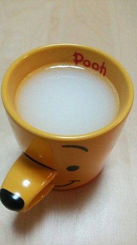 ココナッツオイルで♪ホットカルピス