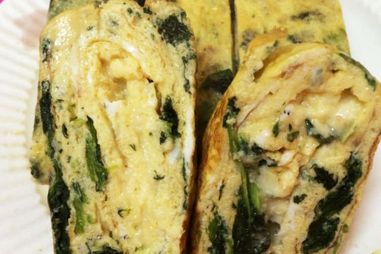 お弁当に ズボラ ほうれん草チーズ卵焼き レシピ 作り方 By もみ クックパッド 簡単おいしいみんなのレシピが360万品