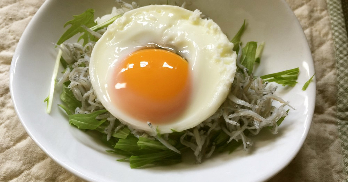 犬ごはん 初心者向1分で完了しらす温玉丼 レシピ 作り方 By 食いしん坊よしえ クックパッド 簡単おいしいみんなのレシピが359万品
