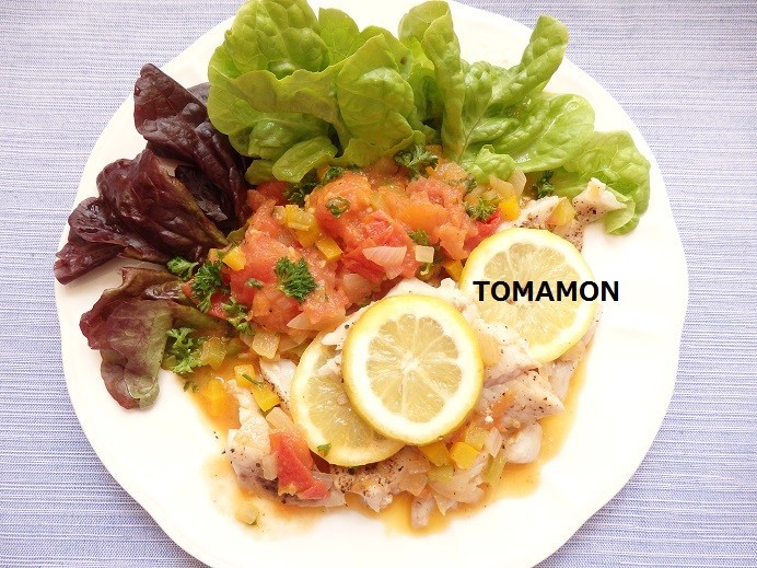 超簡単✿ホキ・白身魚ラタトュイユサラダの画像