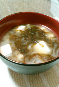✿旬✿生海苔と豆腐のお味噌汁
