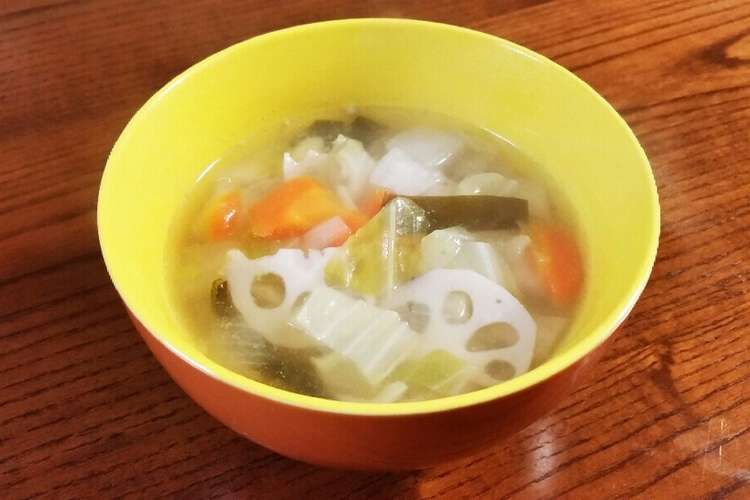 昆布茶で和風デトックススープ レシピ 作り方 By Chieppr クックパッド
