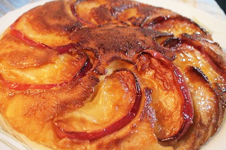 フライパンで作る りんごのケーキ レシピ 作り方 By ももんじ クックパッド
