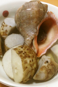 ニシ貝と里芋の塩煮