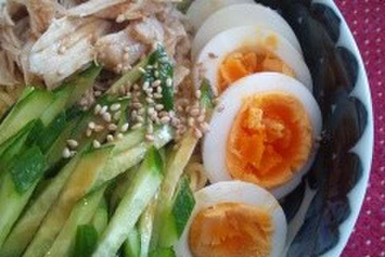 マルちゃん正麺 冷やし中華 ごま レシピ 作り方 By ふる つ クックパッド