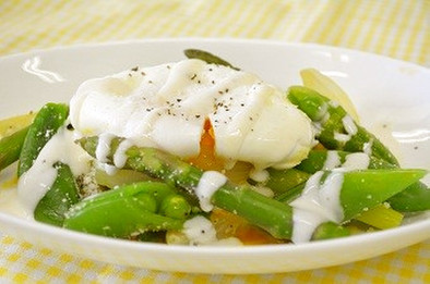 美味しく減塩　春野菜のエッグサラダの写真