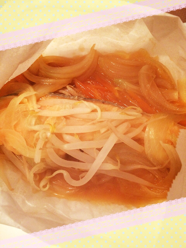 魚の西京味噌漬けの包み焼きの画像