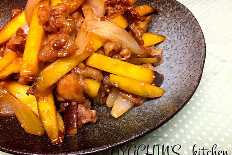 節約 豚肉とさつまいものうまうま炒め レシピ 作り方 By Ayachin クックパッド 簡単おいしいみんなのレシピが352万品