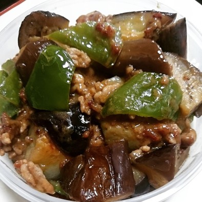 坦々茄子炒め～岩崎さん家のお弁当おかずの写真