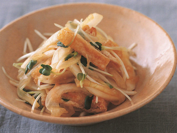 新たまねぎと油揚げのあえ物