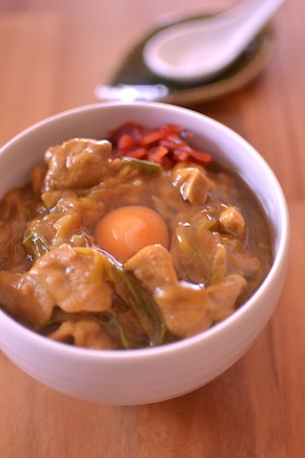 蕎麦屋さんのカレー丼