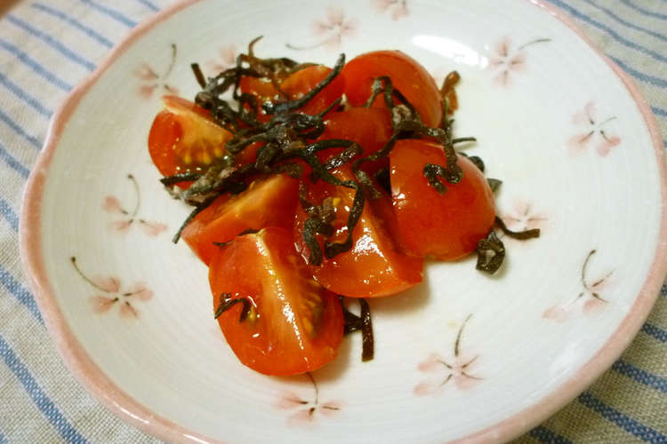 お弁当に 簡単ミニトマトの塩こんぶ和え レシピ 作り方 By あーもこ クックパッド