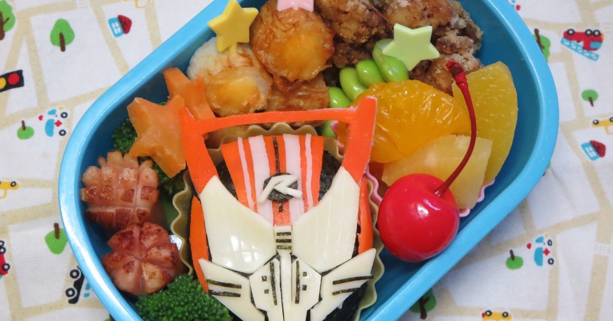 キャラ弁 仮面ライダードライブおにぎり レシピ 作り方 By Cherissa クックパッド 簡単おいしいみんなのレシピが373万品