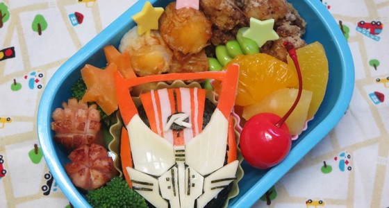 キャラ弁 仮面ライダードライブおにぎり レシピ 作り方 By Cherissa クックパッド 簡単おいしいみんなのレシピが371万品